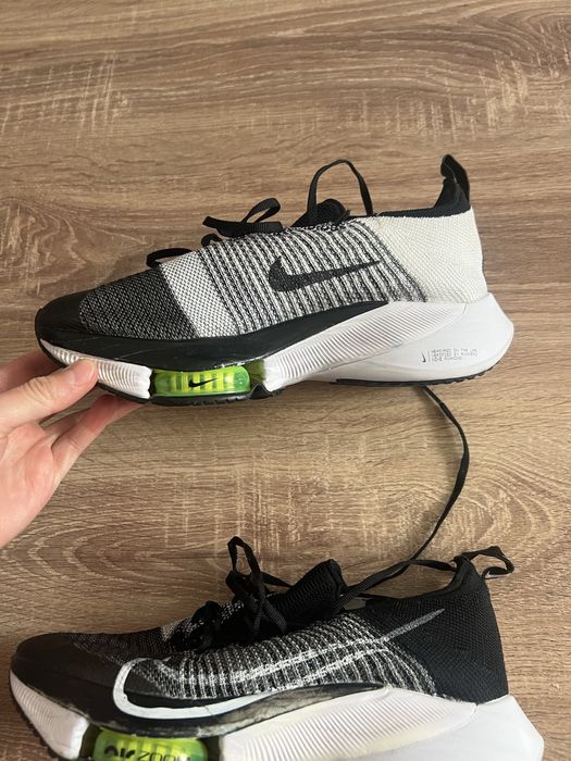 Nike Air Zoom Tempo NEXT% Flyknit Black White Volt Sneakers