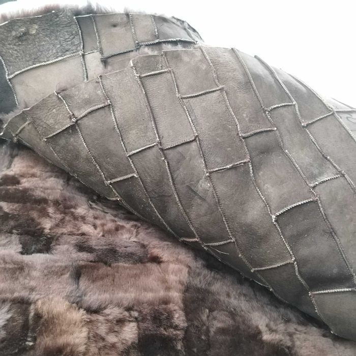 Patura din bucati de blana naturala