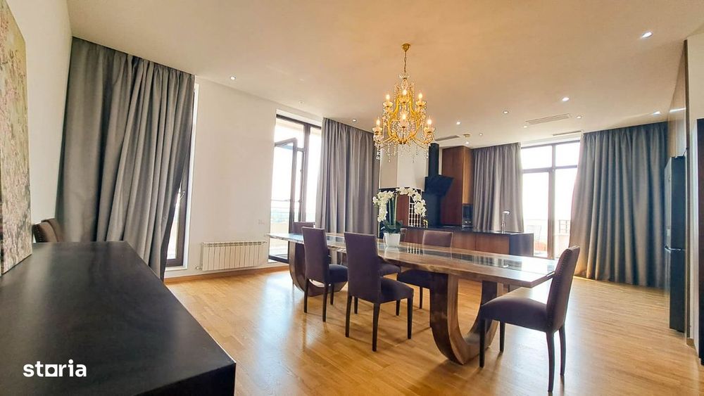 Penthouse Lux 4 camere de inchiriat Baneasa | Lift privat | Terasa 360 — fotografia 2