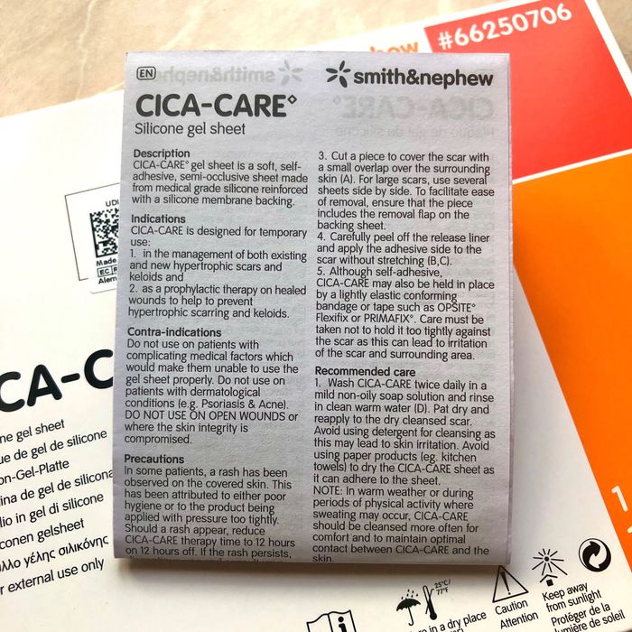 CICA CARE голяма 12х15 см силиконова плака лепенка Медицински пластир