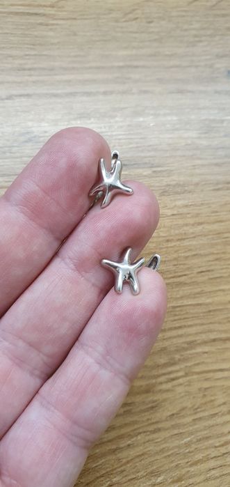 Butoni argint 925 stea de mare model Tiffany