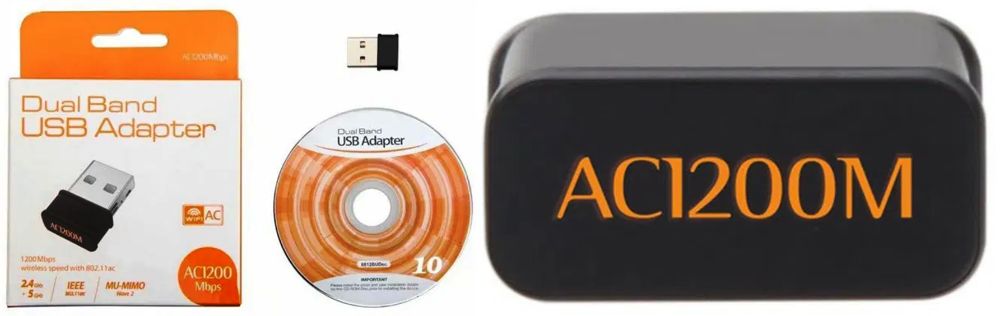 Conexiune super Wireless Dual Band 1200Mbps 802.11AC USB Wifi! Nou!