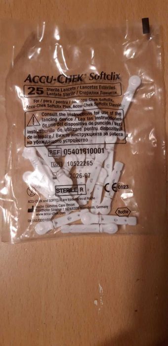 Ace Sterile Accu Chek Softclix, 25 buc