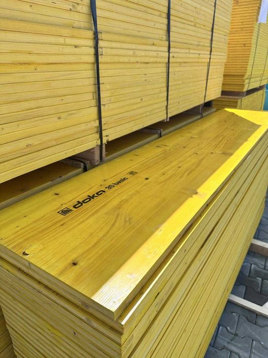 Placă galbenă cofraj 27 mm – DOKA, Kaufmann, LANA, BRAGA | Ofertă