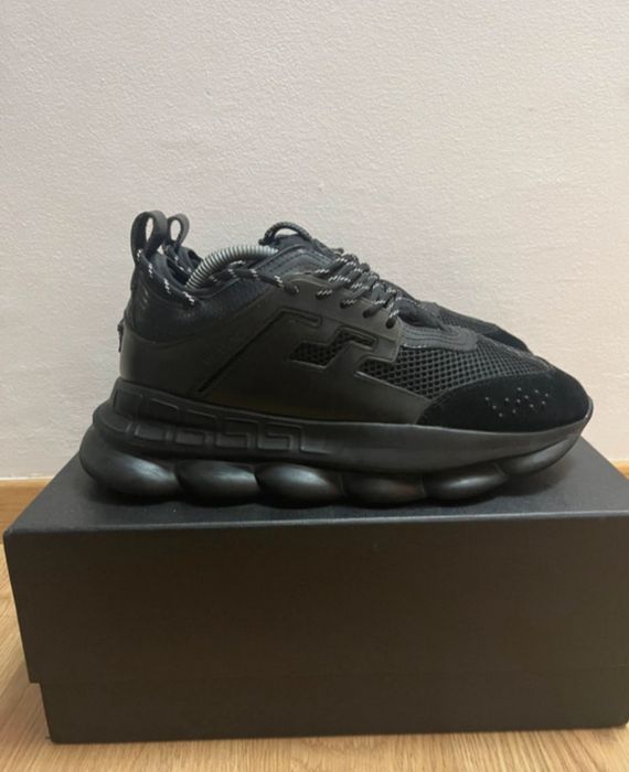 Versace chain reaction negru  piele