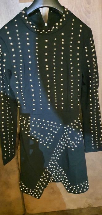 Рокля с капси S размер