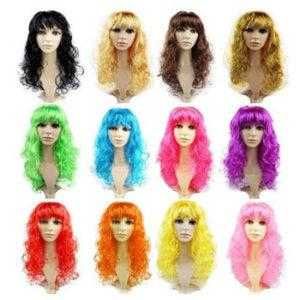 Цветные парики длинные