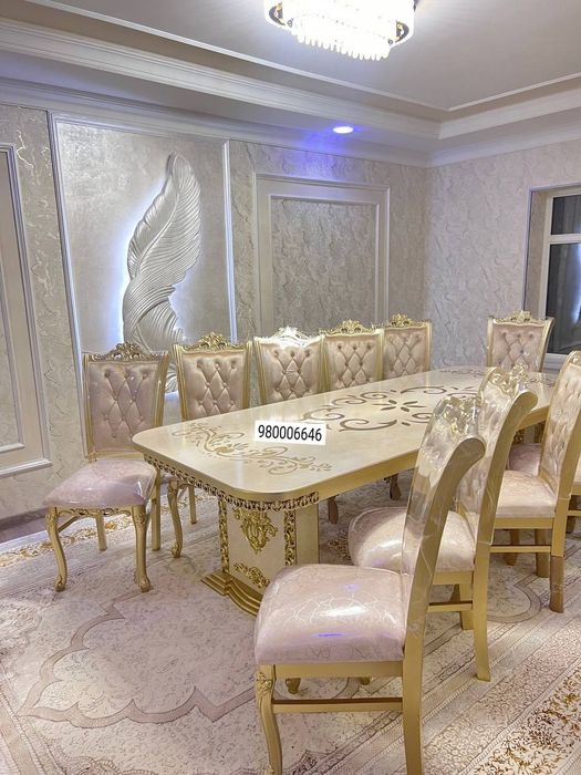 Stul-Stol Kamplekt Stulla-Yonğoqdan Xar Xillari Bor Keb kórsez Bôladi