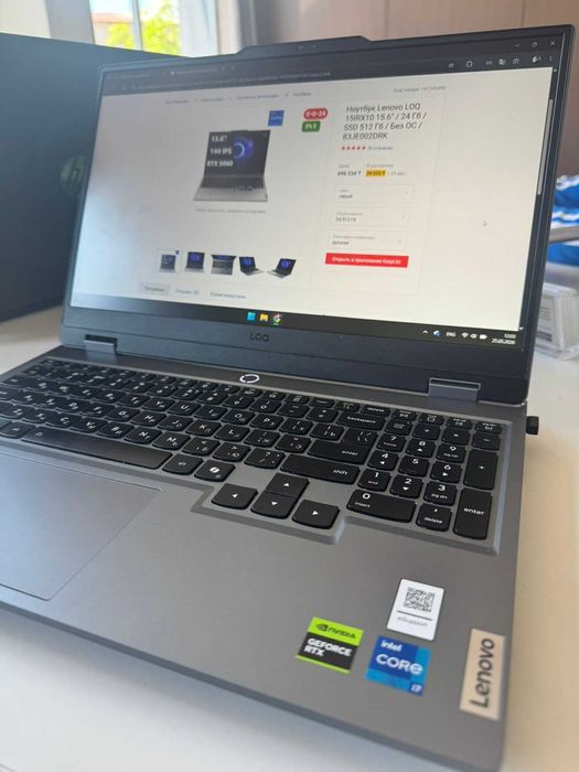 Ноутбук Lenovo LOQ 15IRX10 15.6"/24 Гб/SSD 512 Гб/83JE002DRK