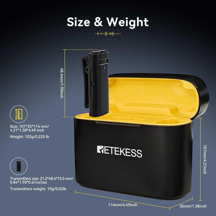 Комплект безжични микрофони Retekess TG103