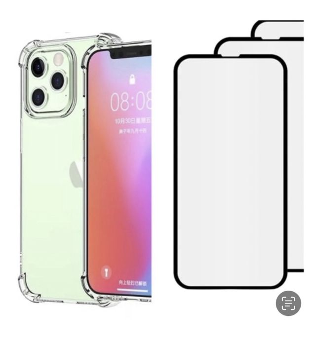 Iphone 12/13/14/15/16E/17 PRO MAX Husa XCASE Anti Soc+Folie Sticla 22D