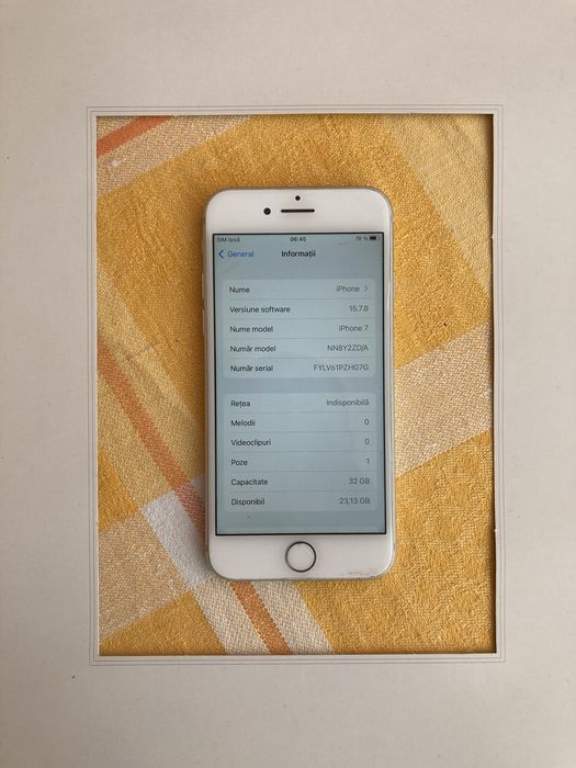 Iphone 7 silver. Impecabil