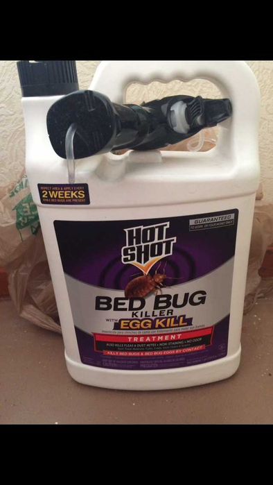 Средство от клопов. Готовое разбавлять водой не надо. США.