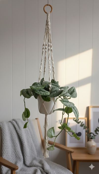 Продам подвес для цветов макраме