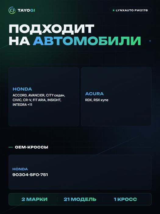 Гайка колесная LYNXAUTO FW2178