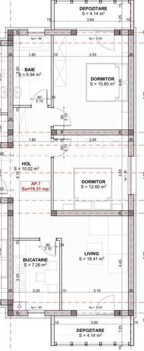 Decomandat, Apartament Cu 3 Camere, Giroc