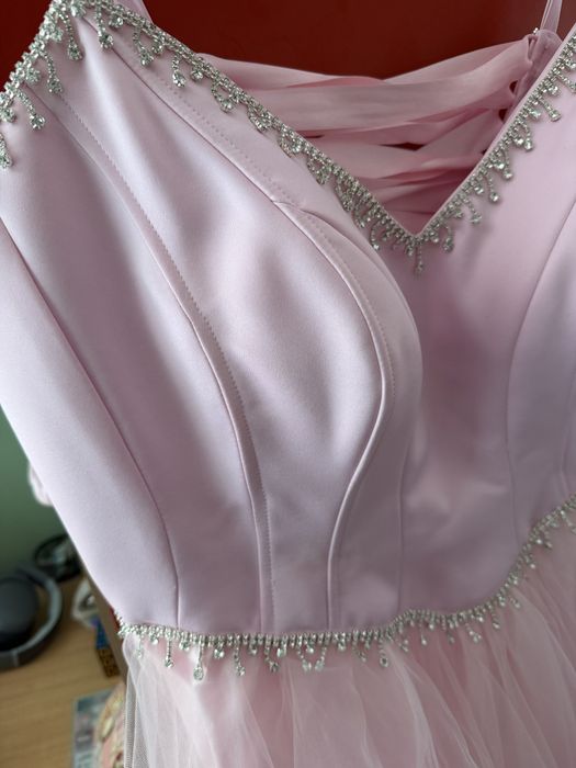 Официална/Бална рокля, размер L/XL, бледо розово