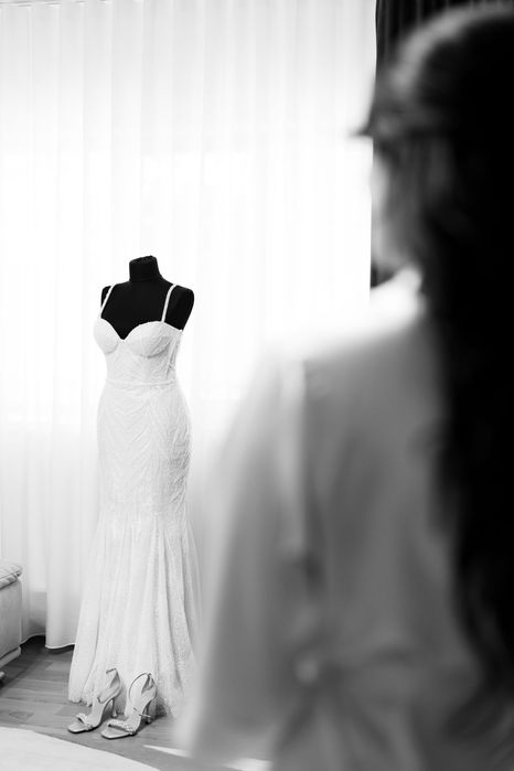 Rochie de mireasa cusuta manual Eva Lendel, model Savanna, marimea 36