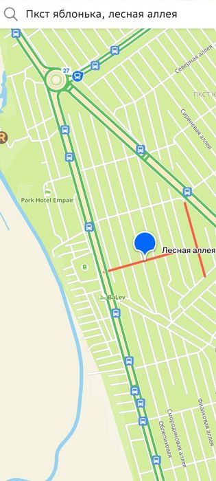 Продам участок вдоль дороги