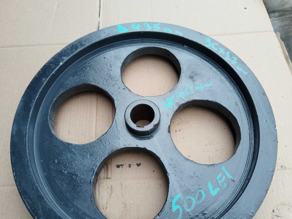 Fulie cu trei curele 43 cm diametrul de otel