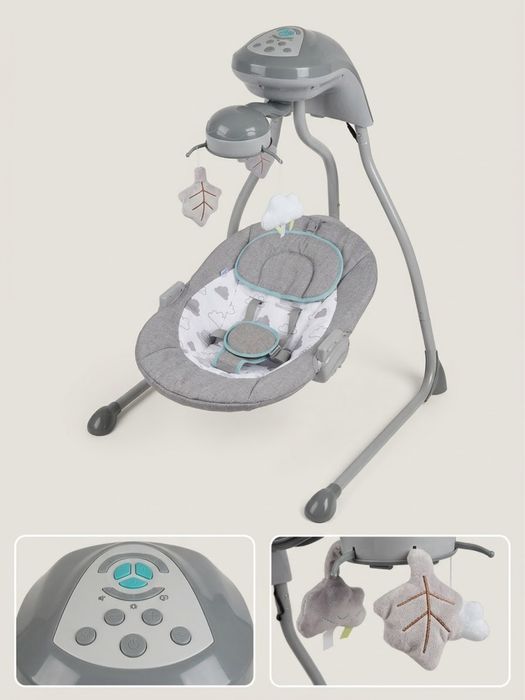 Leagăn electric bebeluși Baby Swing Angel (0-12 kg) – Pliabil, cu muzică și lumini