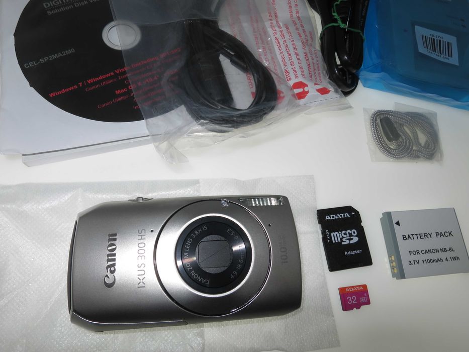 Canon IXUS 300 HS - чисто НОВ - компактен фотоапарат дигитална камера