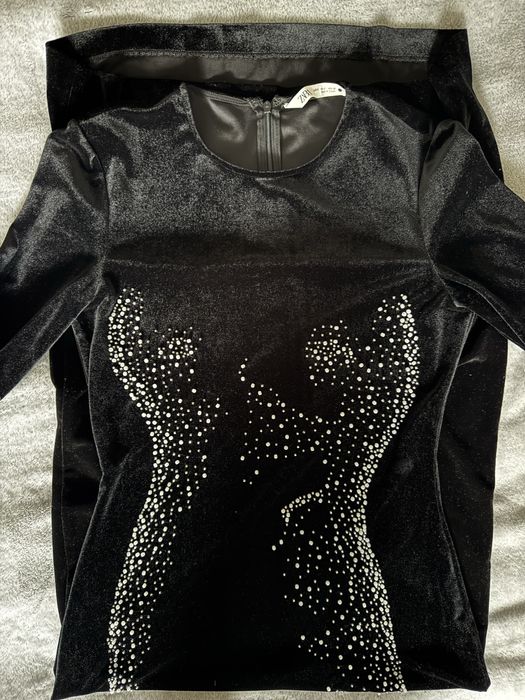 Рокля - черна/кадифе