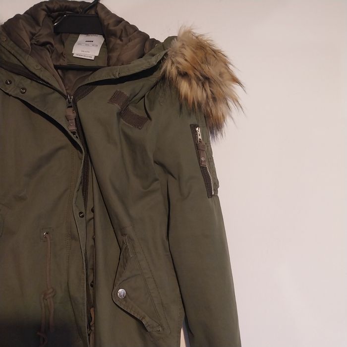 Jachetă Parka Kaki Bershka - Premium Collection - Mărimea L