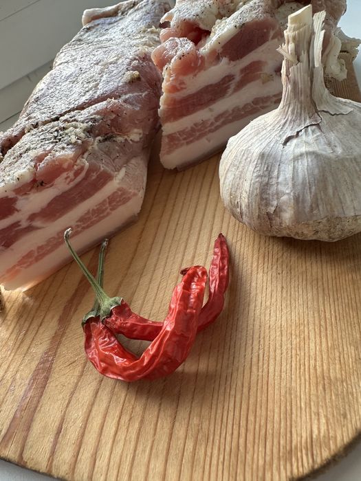 Сало  соленое ..