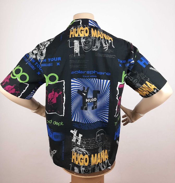 Hugo Boss Eligino - Оригинална мъжка риза с къс ръкав размер L