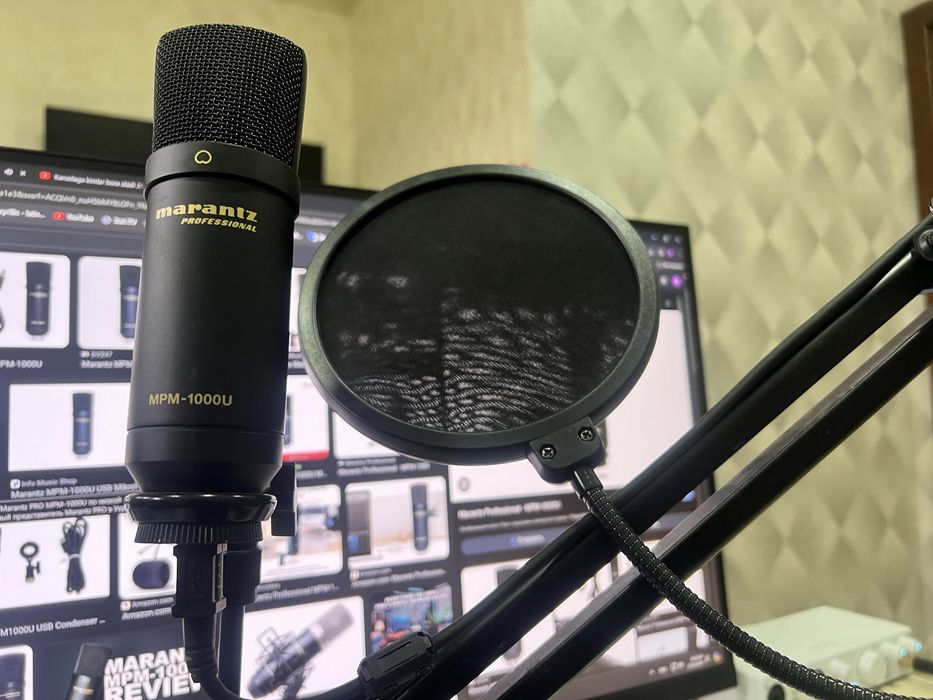 Marantz MPM-1000 USB Микрофон + Пантограф + Поп фильтр