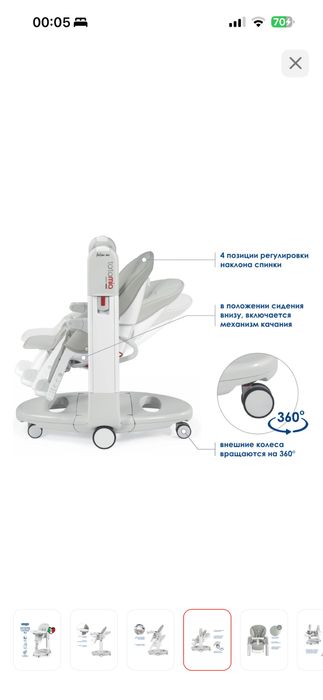 Стульчик для кормления и качели