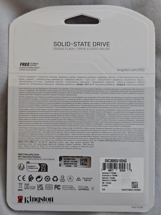 НОВ! Kingston KC3000, 1TB, NVMe, M.2