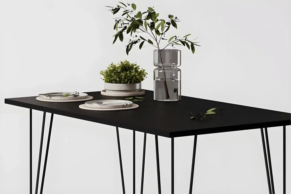 Masă de Dining Modernă - Neagră