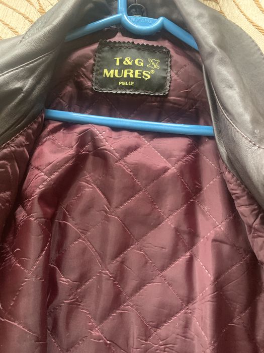 Geaca stil pardesiu din piele de Dama ca NOUA