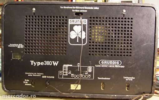 Radio Grundig pe lampi (Ansbach 38W), 1950 RARITATE!!! totul original