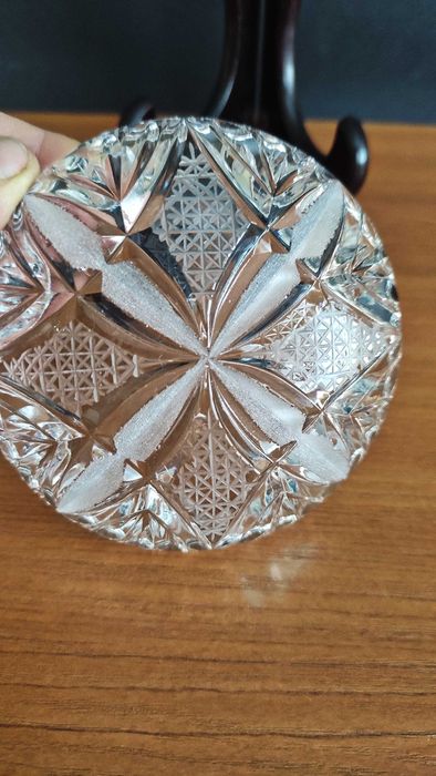 Чинийки за сладко оловен кристал комплект от 6 бр