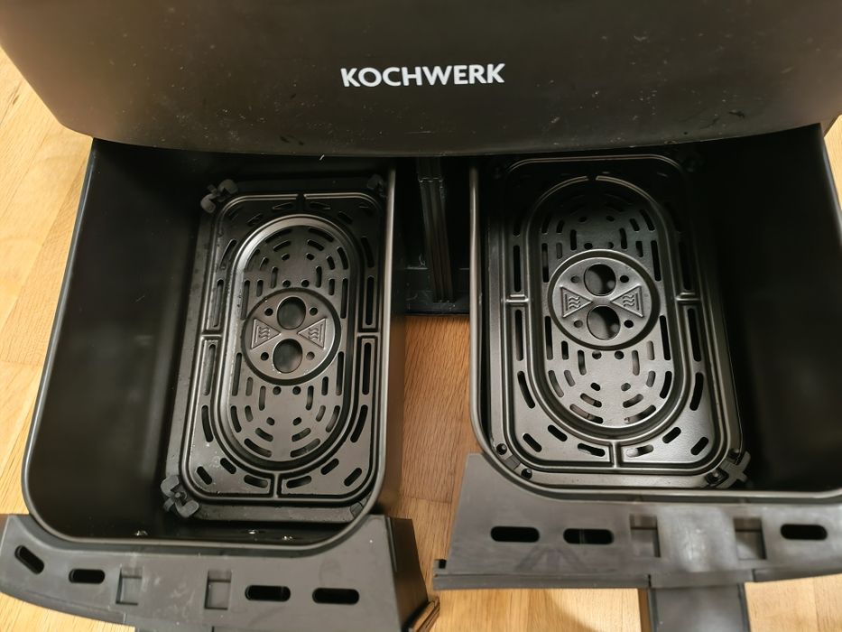 Двоен фритюрник с горещ въздух (Air Fryer) KOCHWERK Doppelkammer