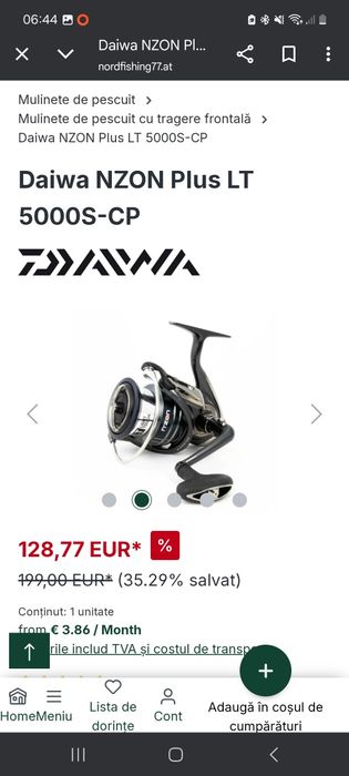 Set 2 mulinete feeder daiwa n zone plus lt 5000s-cp