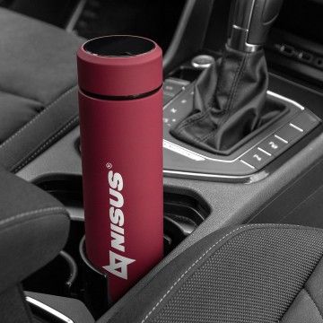 Термос 450ML с термодатчиком красный