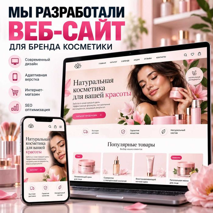 Создание сайтов — от 70 000 ₸
