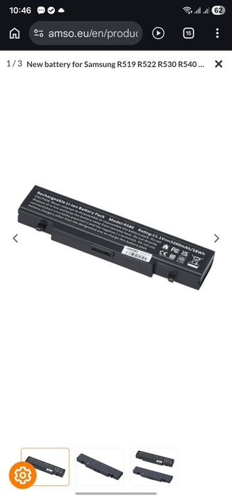 Батареи для Samsun, DELL нотебук