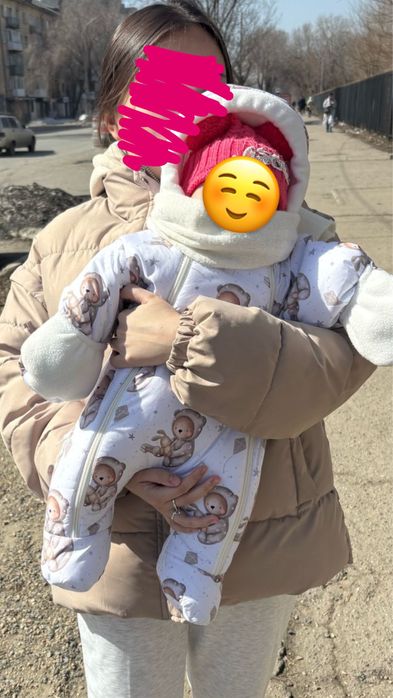 Конверт для выписки, комбинезон + кокон