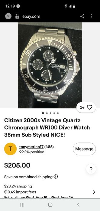 Ceas cronograf Citizen