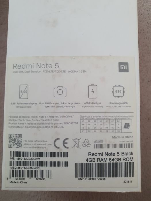 Redmi. 5..в полном порядке. Почти новый.