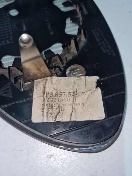 Geam oglinda dreapta + incalzire Porsche cayenne 7P  Cod  2721350