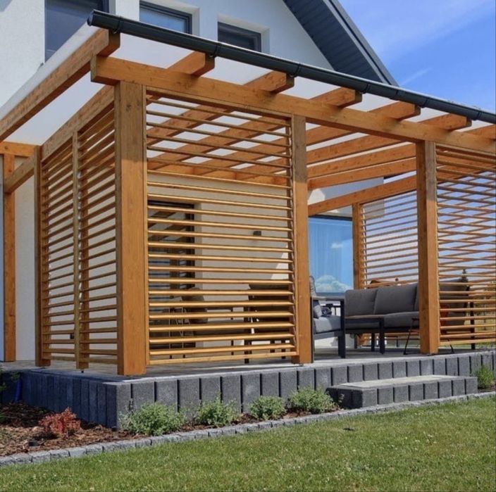 Pergole si foisoare din lemn rustic