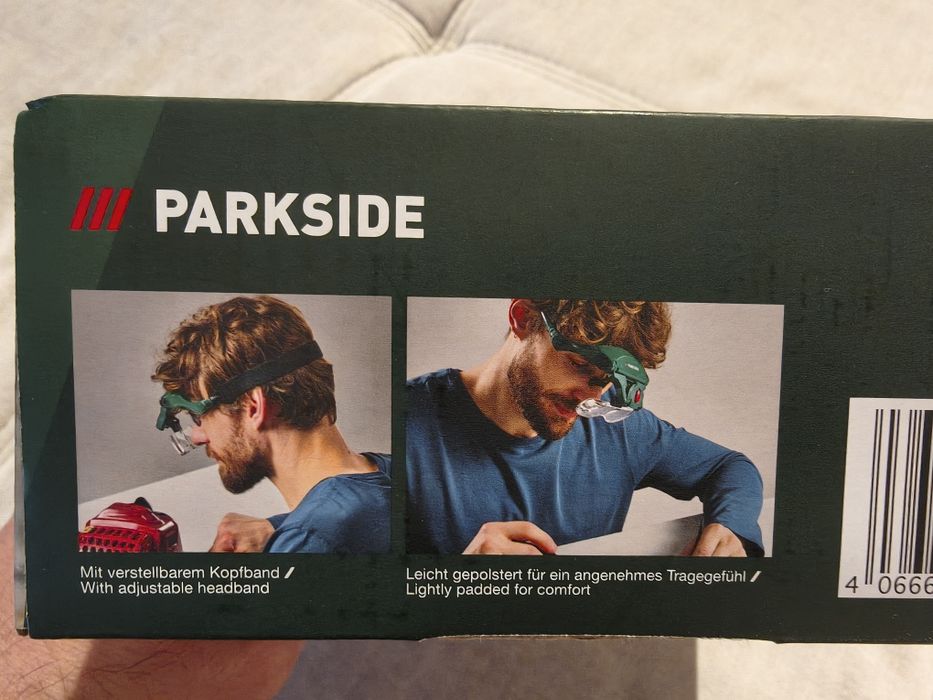 Ochelari cu lupa si LED Parkside cu 5 lentile diferite de marire, interschimbabile