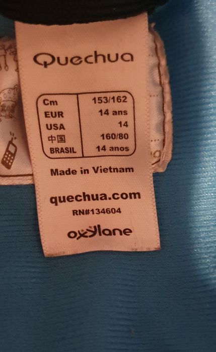 Geaca iarna impermeabila 12-14 ani Decathlon  protectie ploaie si vant