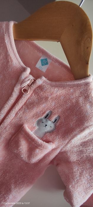 Pijama pufoasă fetița 2 ani